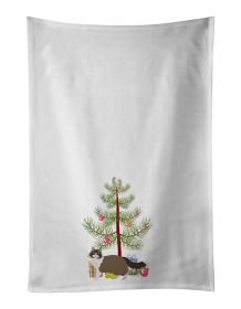 NEW Ragdoll Cat Christmas Kitchen Towel Set of 2 White Dish Towels Decorative Bathroom Hand towel for Hand, Face, Hair, Yoga, Tea, Dishcloth, 19